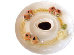 Prawn and Prosciutto Maki Role at Starfish Bloo